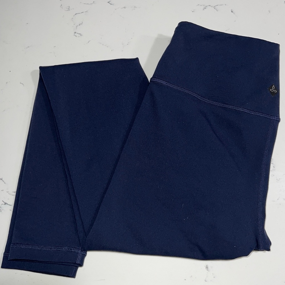 Prana Womens Leggings Dark Navy Blue High Waist 27” Inseam